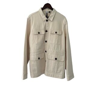 Ted Baker Men's Mmo-Cycle Summer/Fall Utility Jacket Ecru NWT Size L (4)